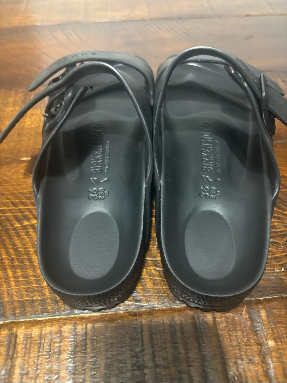 Birkenstock Black Kids Two-Strap EVA Sandals